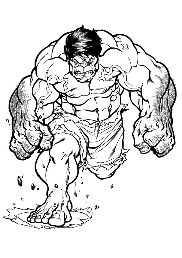 Hulk Running Coloring Page Free Printable Coloring Pages For Kids