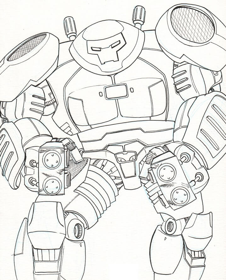 Ironman Hulk Buster Colouring Pages  Free Colouring Pages