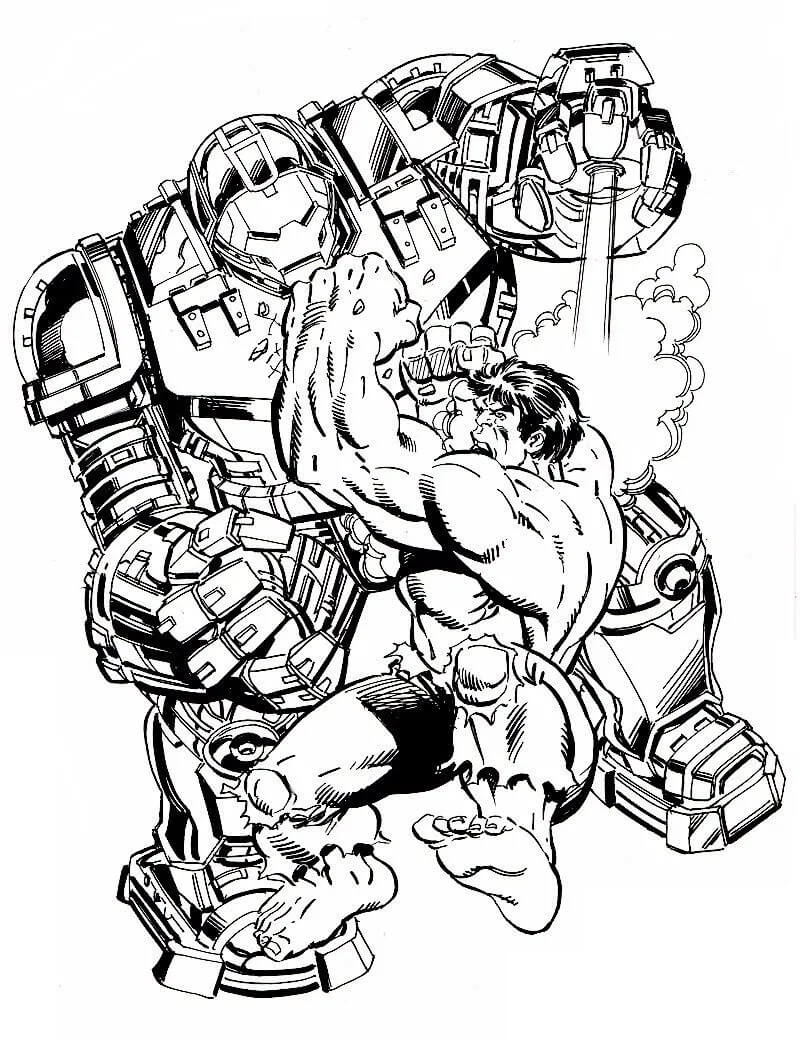 Hulkbuster Coloring Pages.