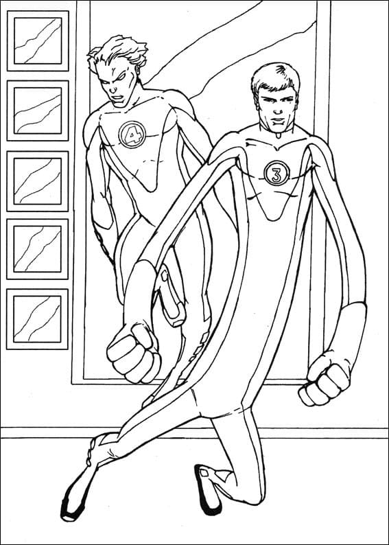 Human Torch and Mr. Fantastic