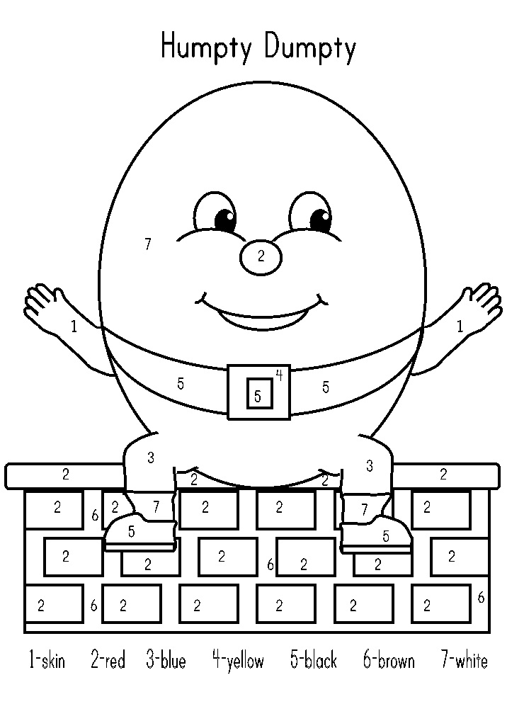 Humpty Dumpty Coloring Pages - Free Printable Coloring Pages for Kids