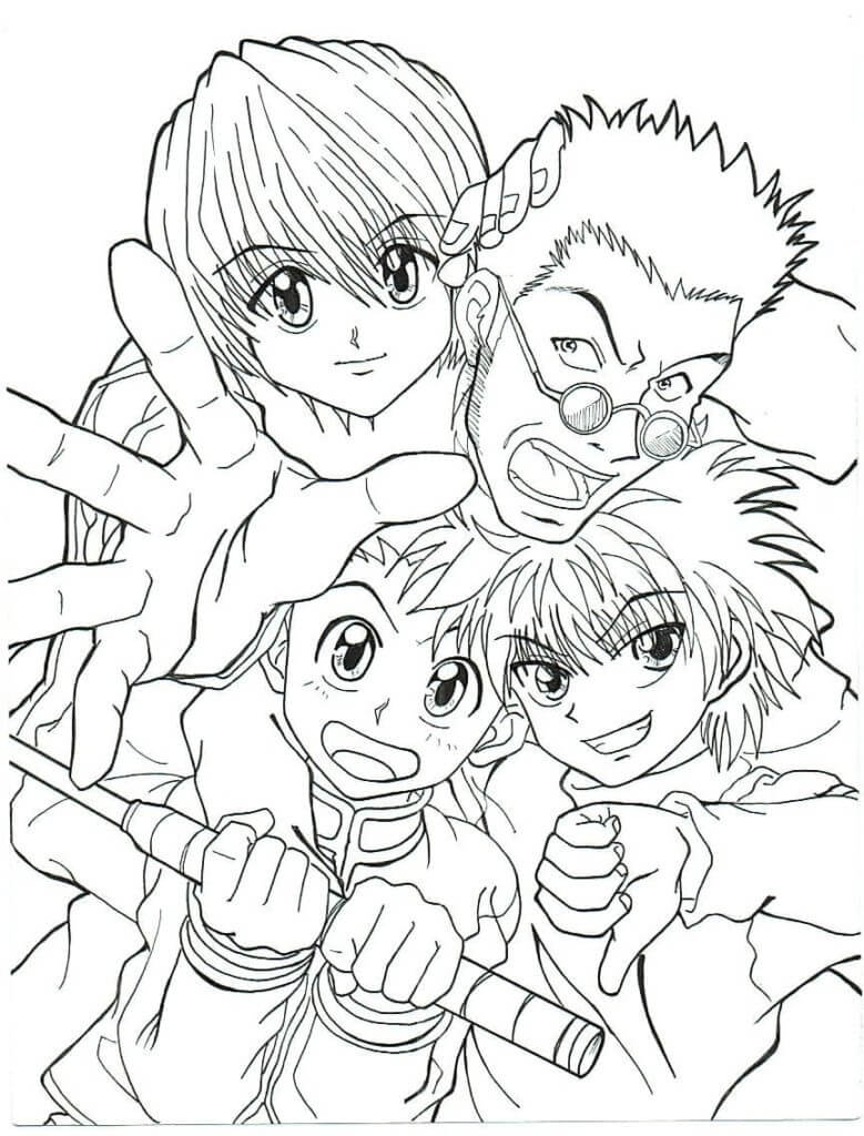 Anime Coloring Pages Hunter X Hunter - Killua x Sheori by LDSheori on