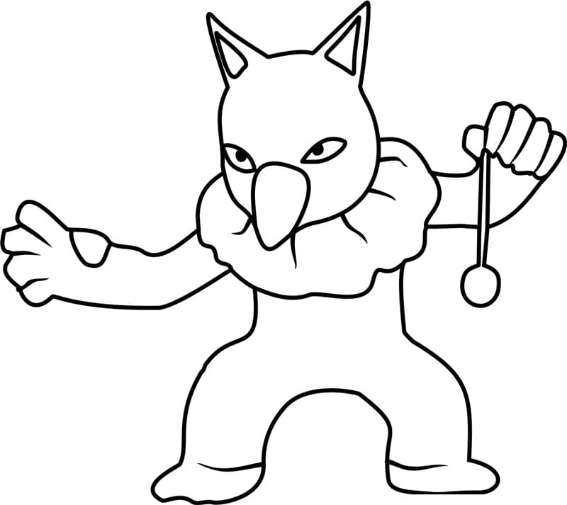 Pokemon Hypno Coloring Page - Free Printable Coloring Pages for Kids