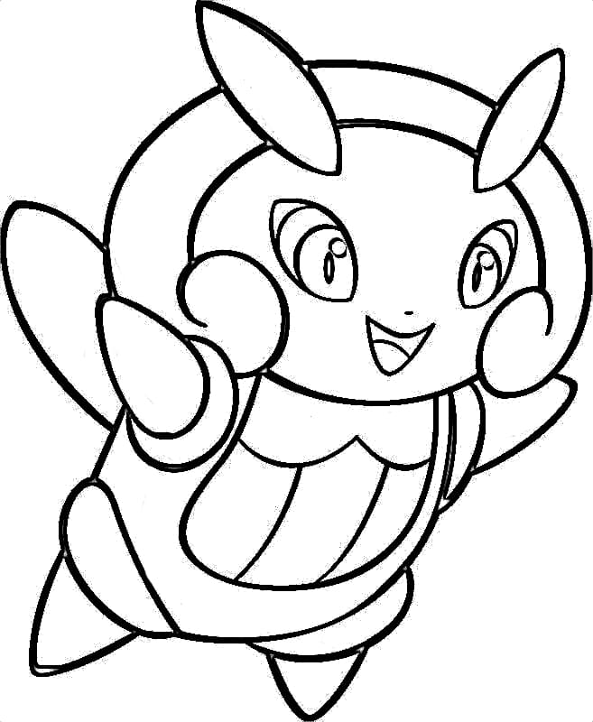 illumise coloring page online pokemon