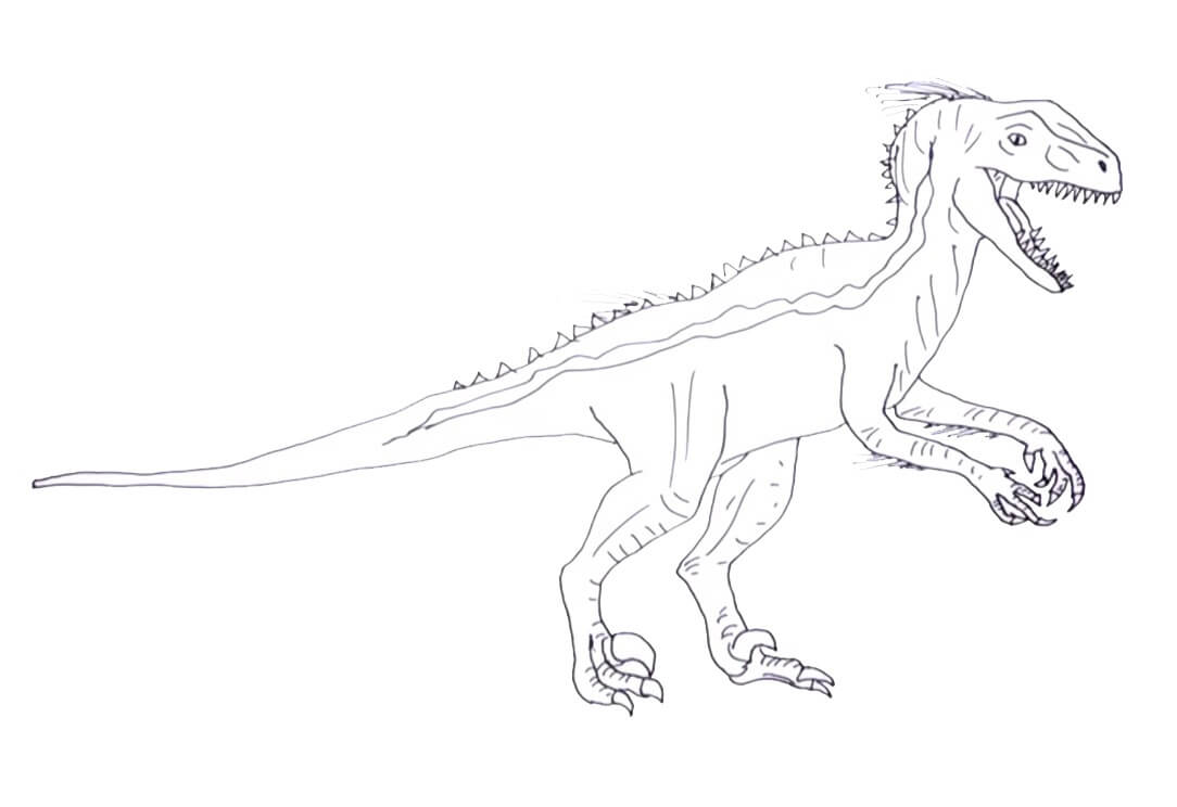 Indoraptor 1 Coloring Page Free Printable Coloring Pages for Kids