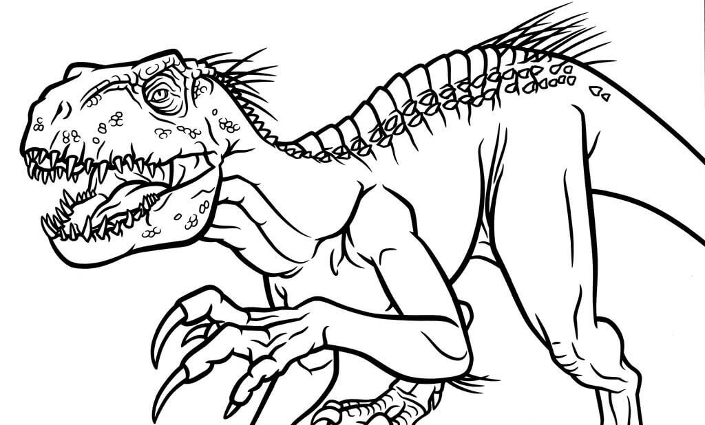 Indoraptor From Jurassic World Coloring Page Free Printable Coloring Pages For Kids