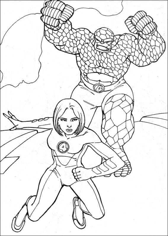 Invisible Woman and The Thing