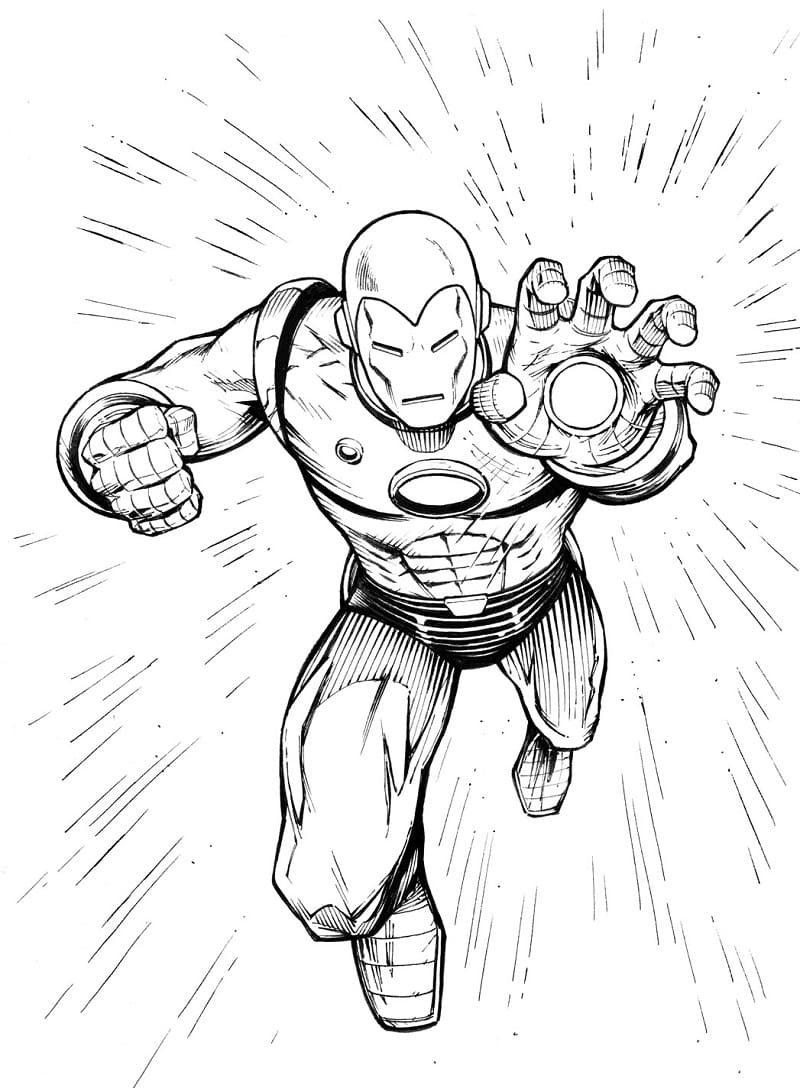 Iron Man 20 Coloring Page   Free Printable Coloring Pages for Kids