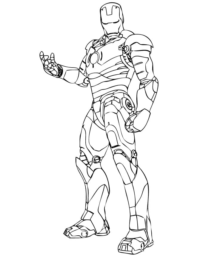 Iron Man is Angry Coloring Page - Free Printable Coloring Pages for Kids