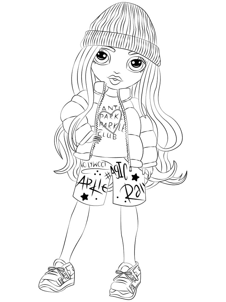Jade Art Rainbow High Coloring Page Free Printable Coloring Pages for