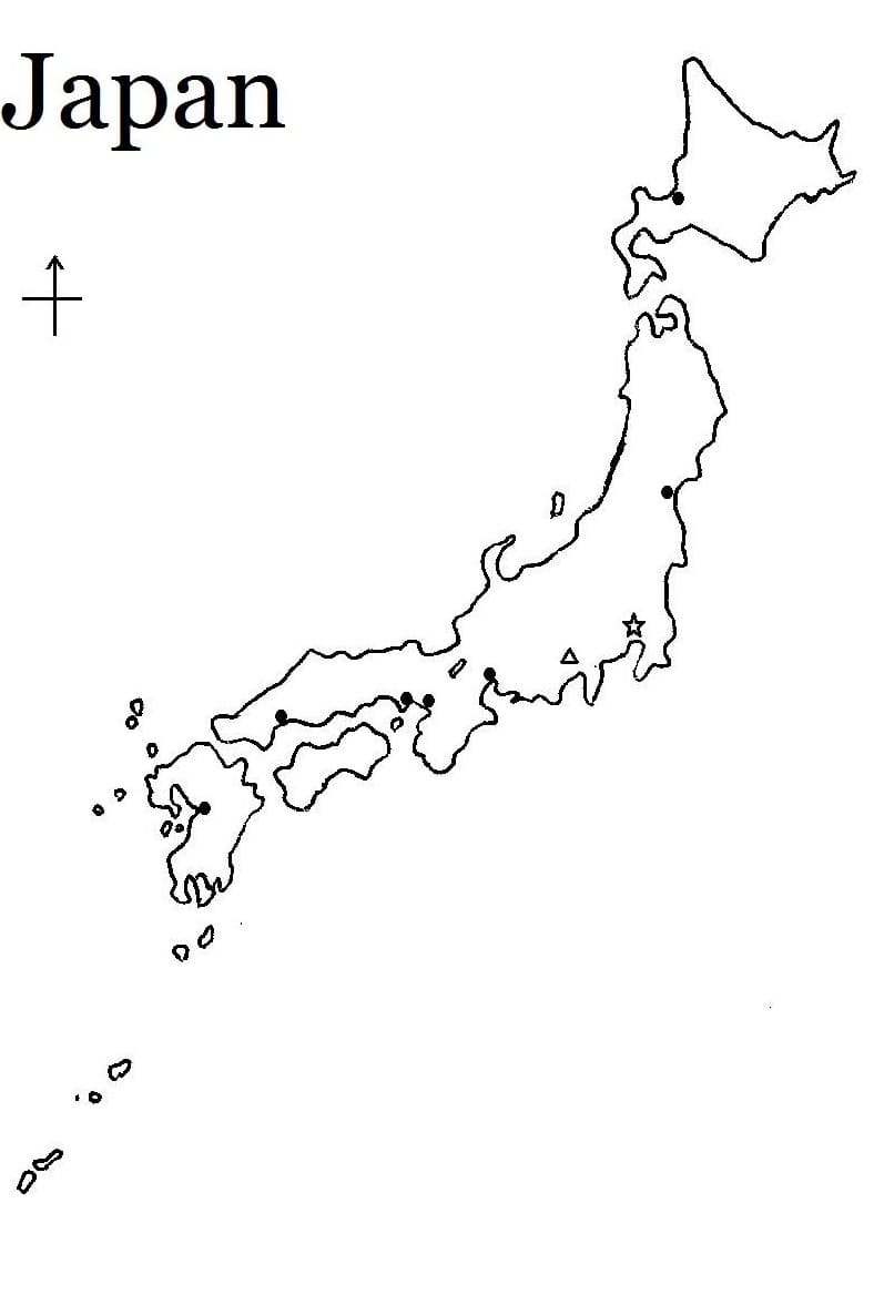 Japan #39 s Map Coloring Page Free Printable Coloring Pages for Kids
