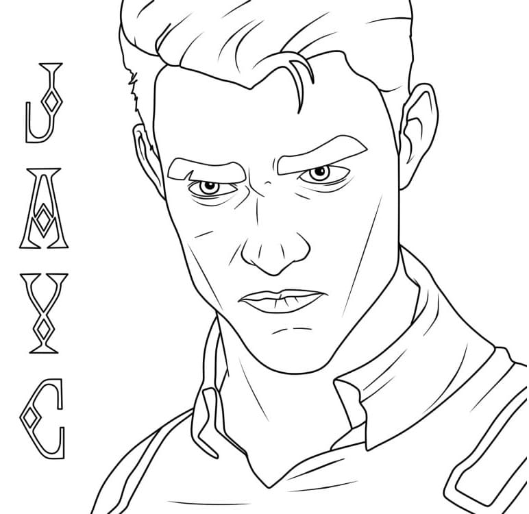 jayce arcane coloring page free printable coloring pages for kids