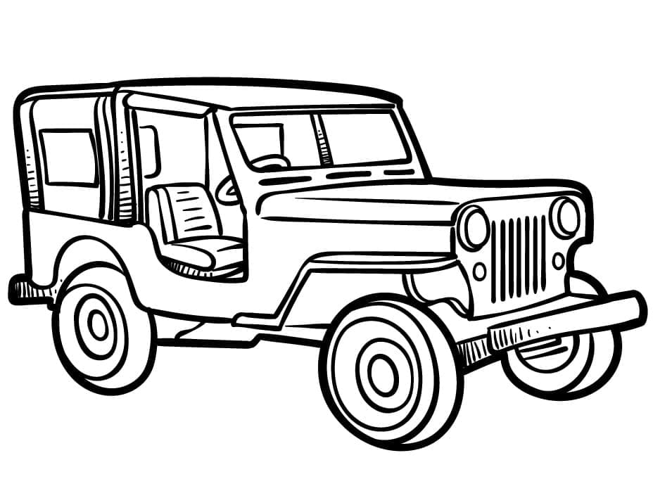 Jeep Rubicon Coloring Page Free Printable Coloring Pages for Kids
