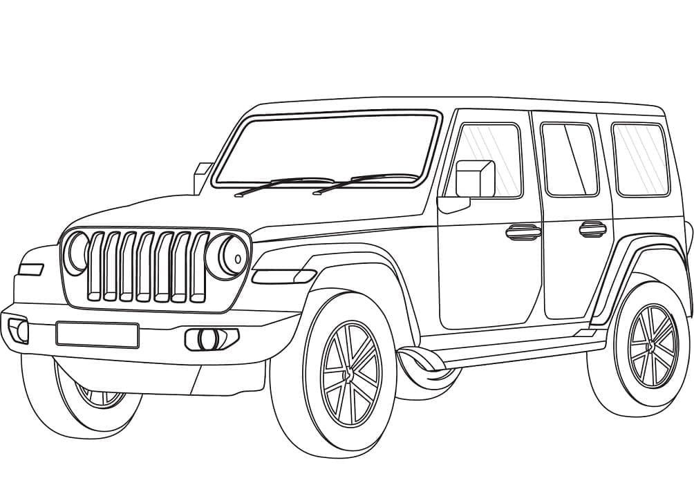 Jeep Rubicon Coloring Page Free Printable Coloring Pages For Kids