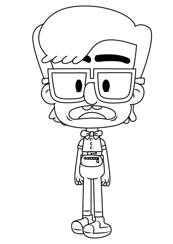 Jerry Rivers from Looped Coloring Page - Free Printable Coloring Pages