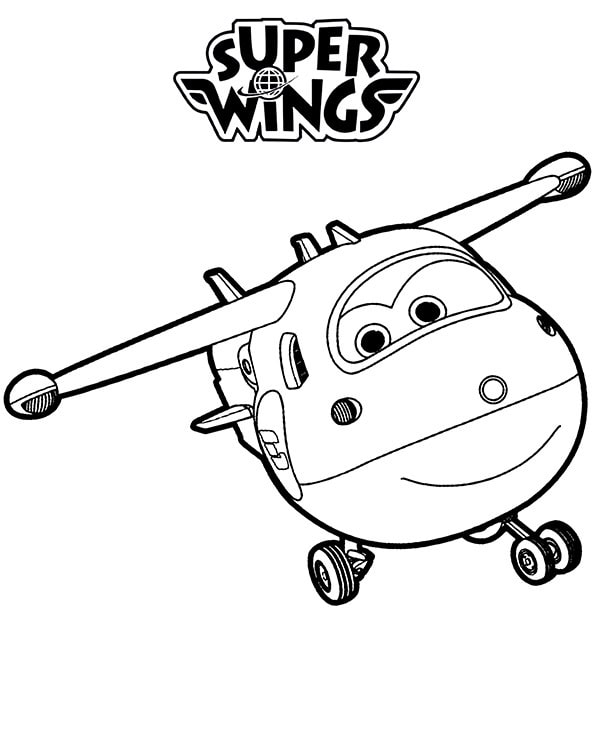 Jerome Super Wings Coloring Page - Free Printable Coloring Pages for Kids