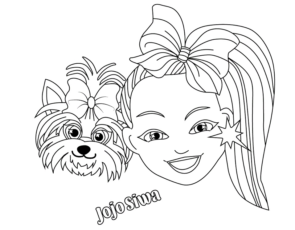 Jojo Siwa 3 Coloring Page - Free Printable Coloring Pages for Kids