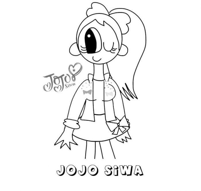 jojo siwa 4 coloring page free printable coloring pages for kids
