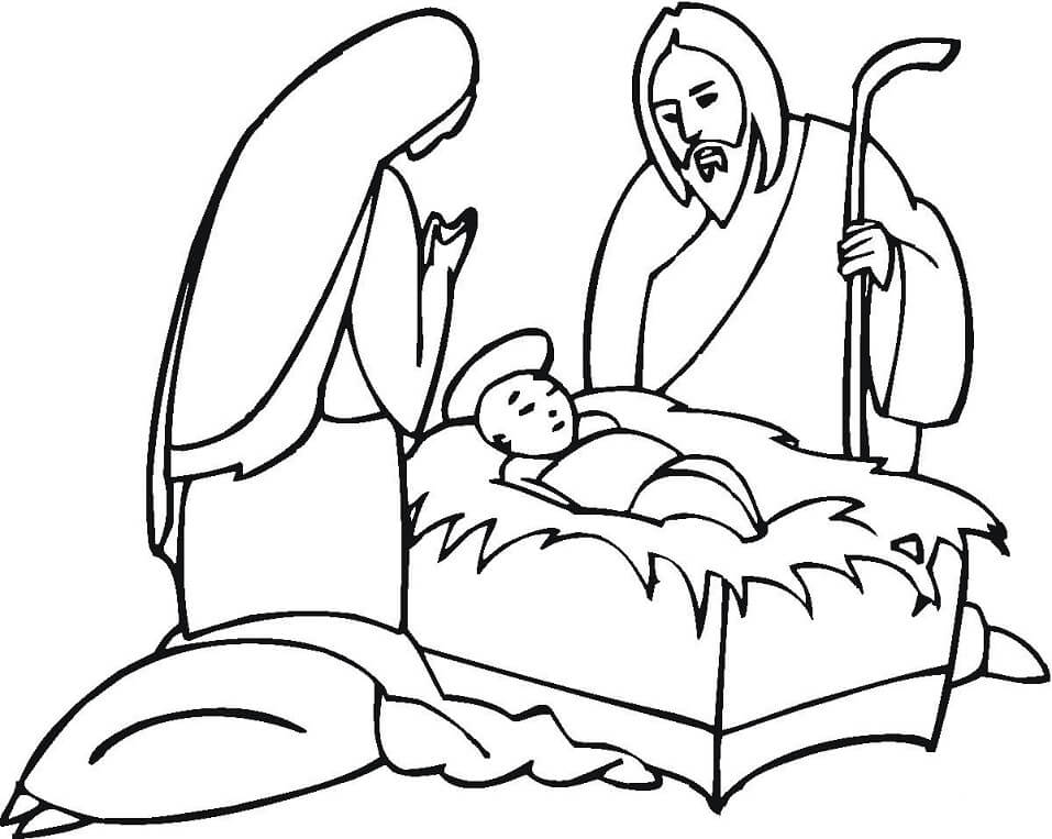 Joseph, Mary with Baby Jesus