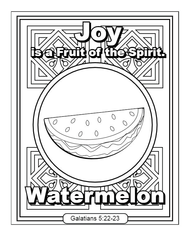 Joy Fruit of the Spirit