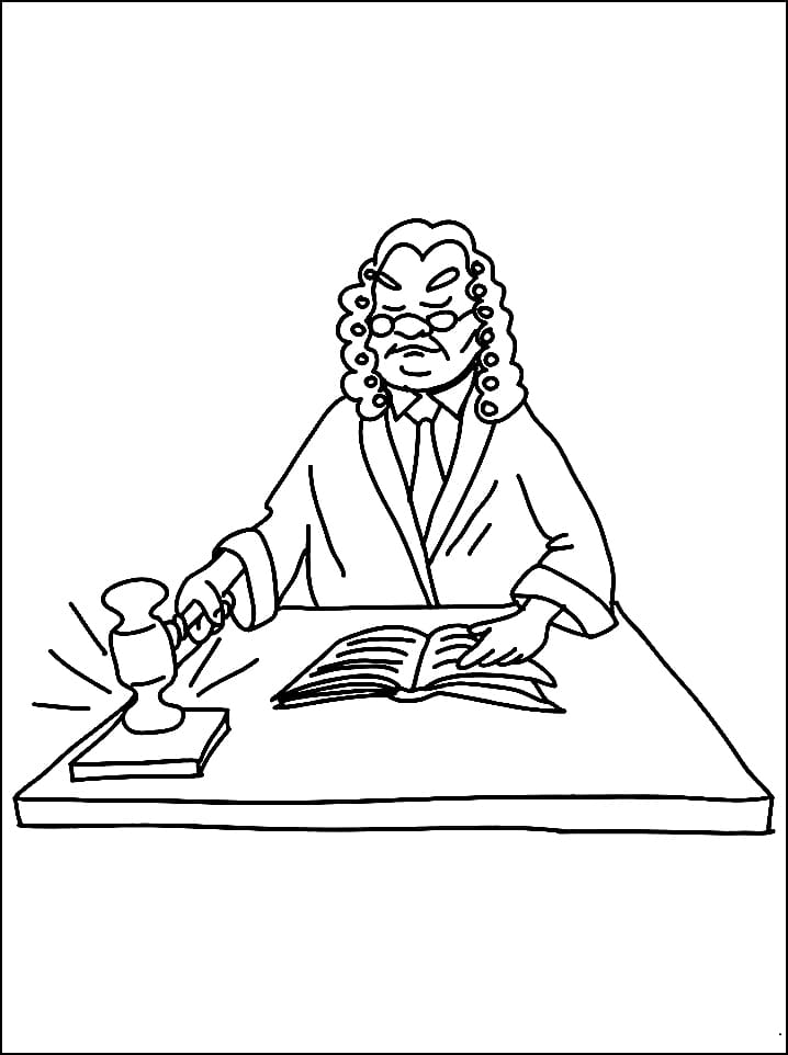 Judge Coloring Pages - Free Printable Coloring Pages for Kids