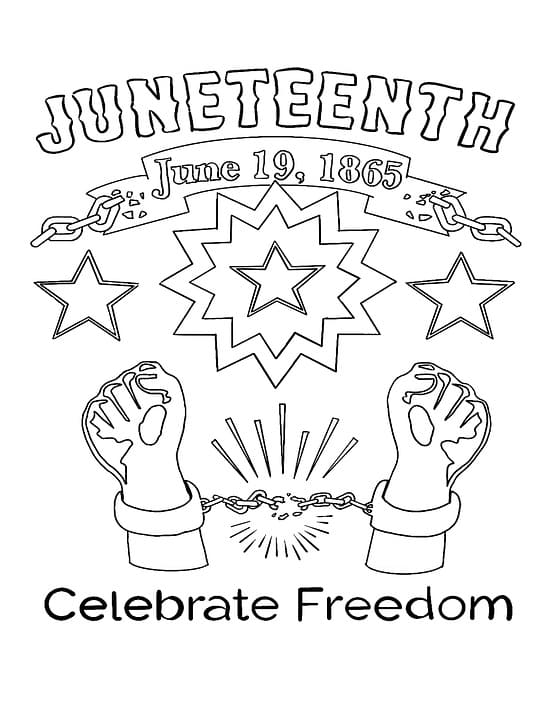 juneteenth day coloring page free printable coloring pages for kids