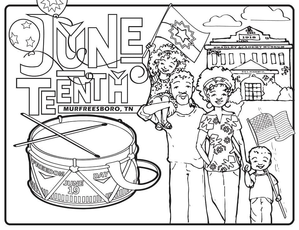 juneteenth printable coloring page free printable coloring pages for kids
