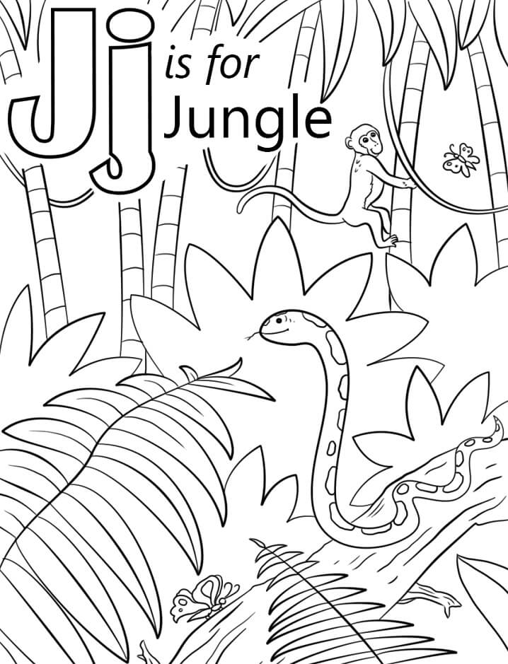 Jungle Letter J