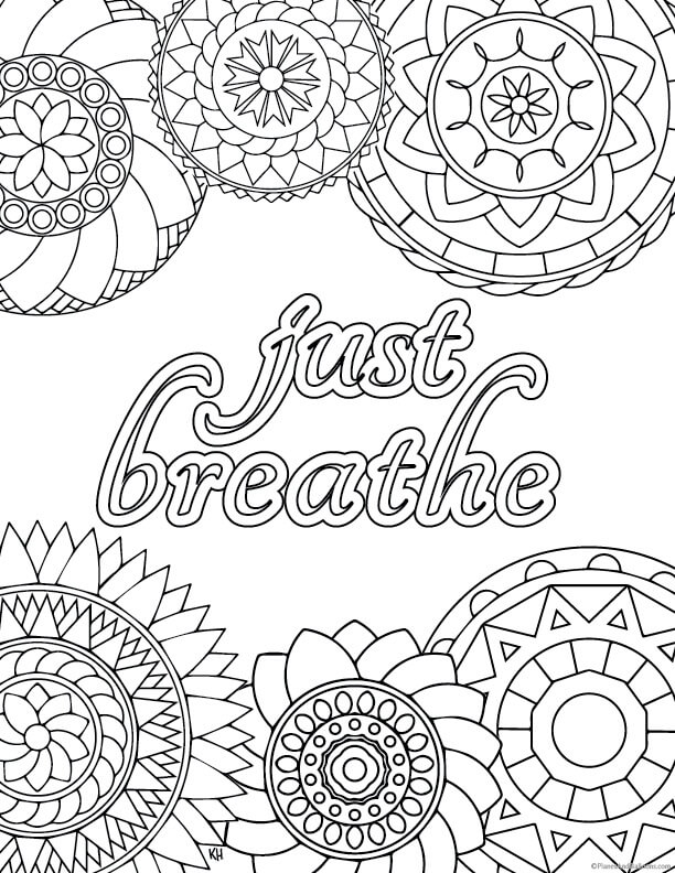 Stress Relief Coloring Pages - Free Printable Coloring ...