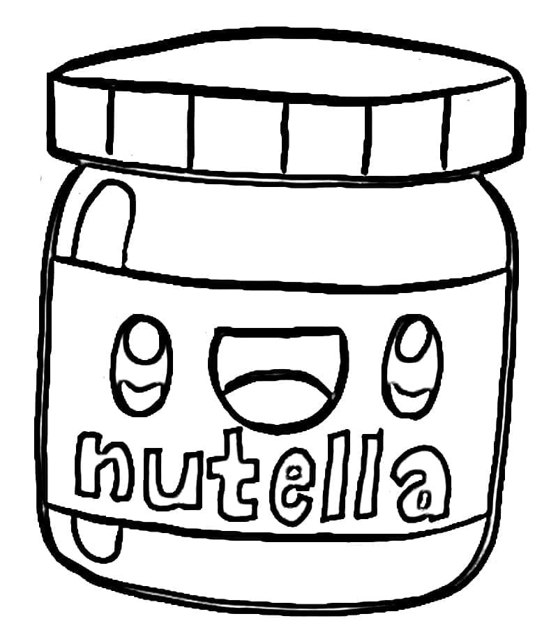 kawaii nutella 3 coloring page free printable coloring pages for kids