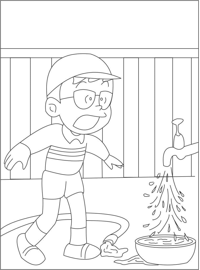 Kenichi In Ninja Hattori Coloring Page Free Printable Coloring Pages For Kids