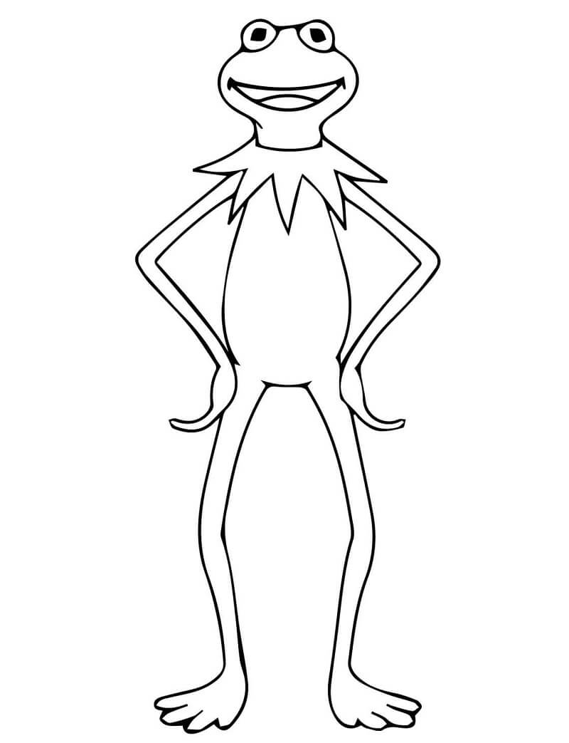 Kermit The Frog Coloring Pages Printable