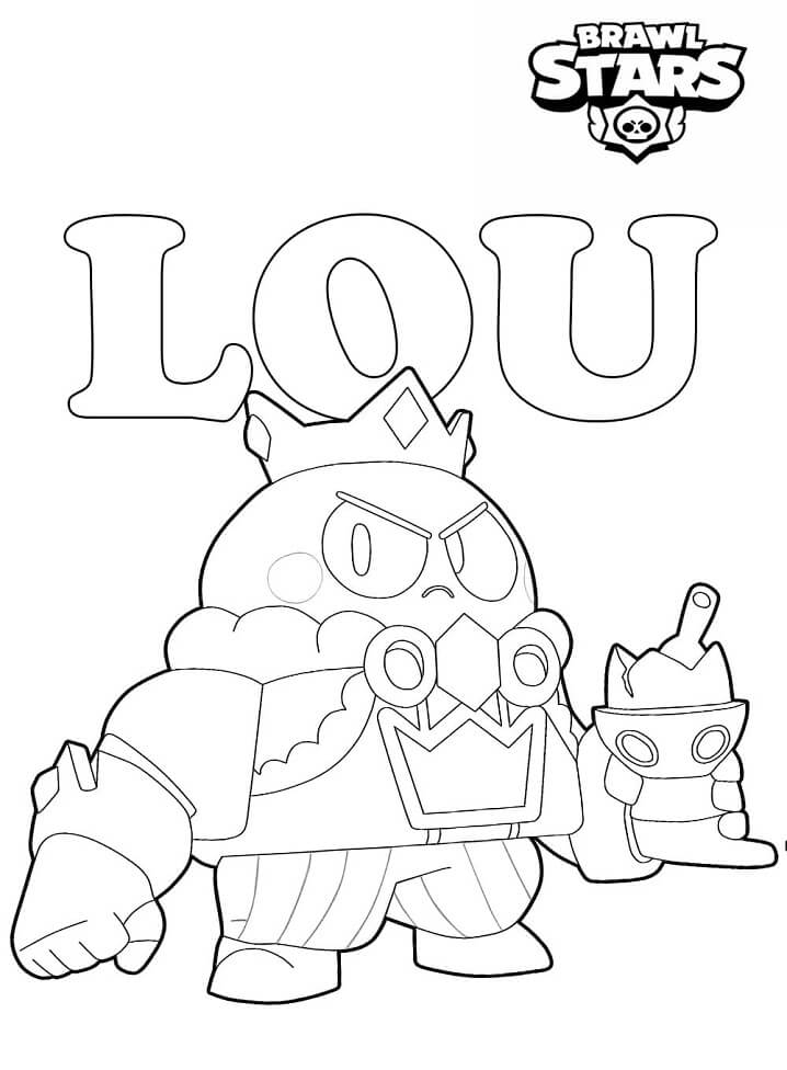 King Lou Brawl Stars Coloring Page Free Printable Coloring Pages For Kids - brawl stars logo para colori