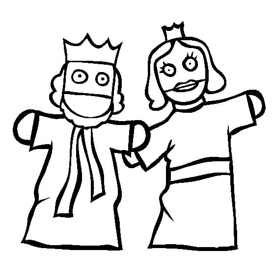 King and Queen Puppets