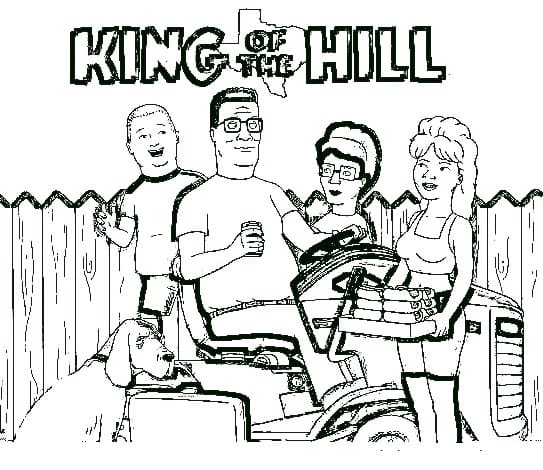 King of the Hill Free Printable