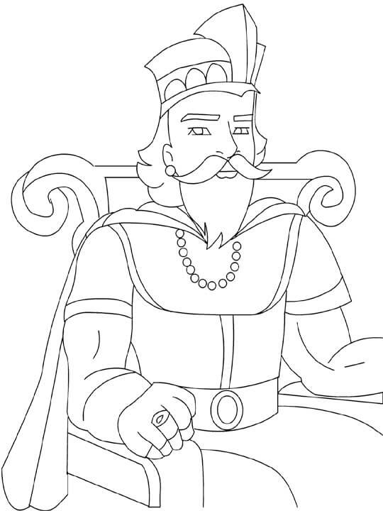 Cartoon King Coloring Page Free Printable Coloring Pages For Kids