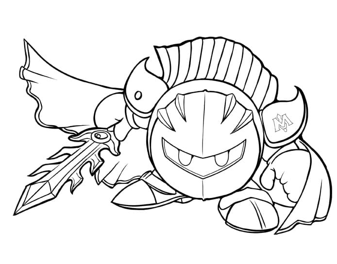 Kirby with Sunglasses Coloring Page - Free Printable Coloring Pages for Kids