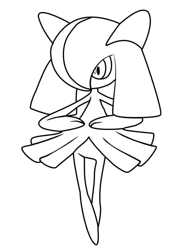 kirlia coloring page hard pokemon