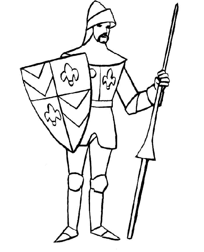 Knight Hoding Shield