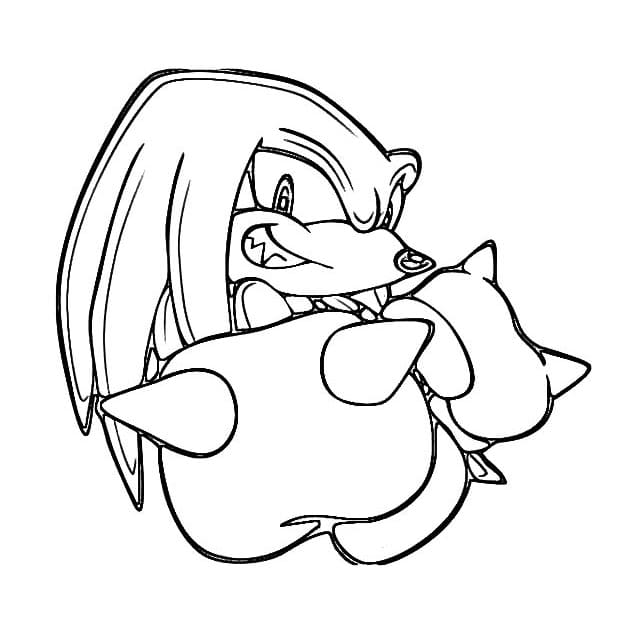 Knuckles The Echidna Free Printable