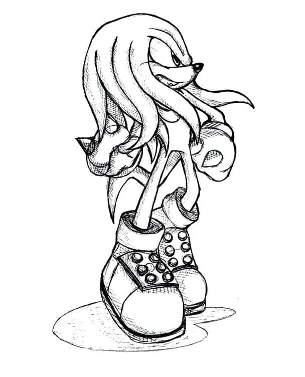 Knuckles The Echidna Sketch