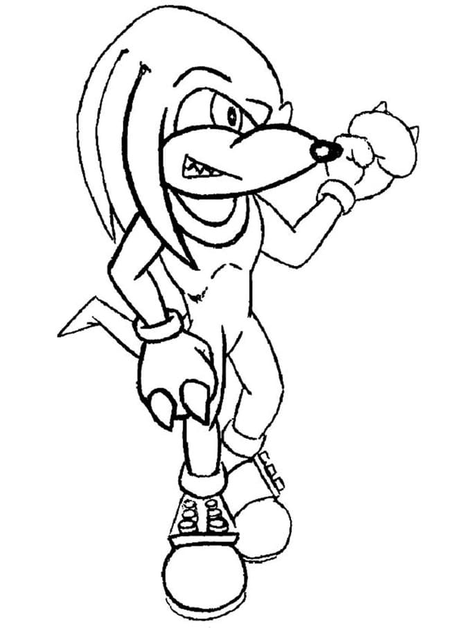 Knuckles The Echidna to Print