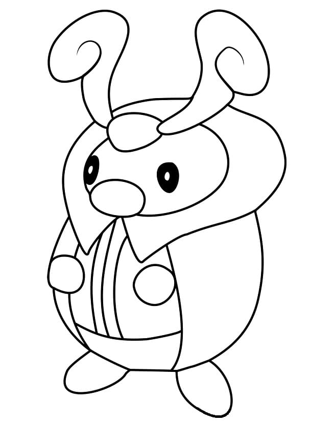 Printable Kricketot Coloring Page - Free Printable Coloring Pages for Kids