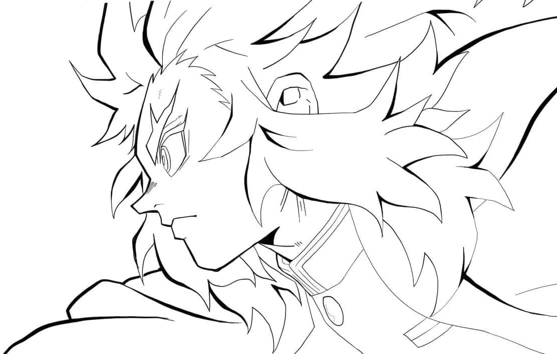 Kyojuro Rengoku zum Ausdrucken