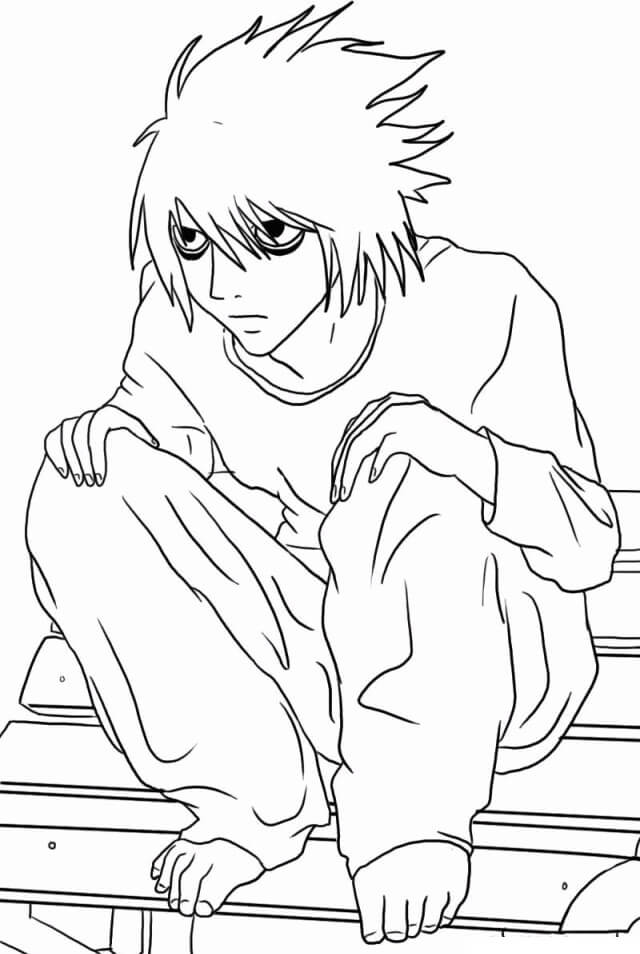 51  Anime Coloring Pages Death Note  Free