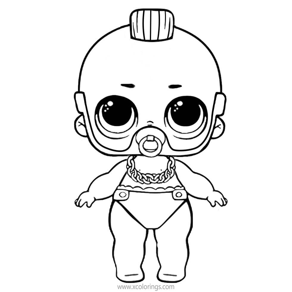 LOL Baby Lil Boy Coloring Page - Free Printable Coloring Pages for Kids
