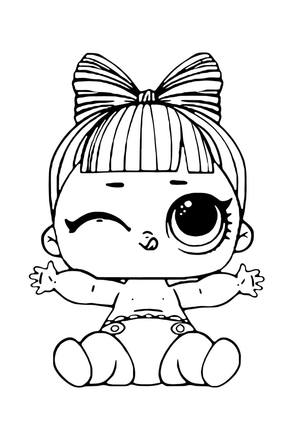 new baby sister coloring pages