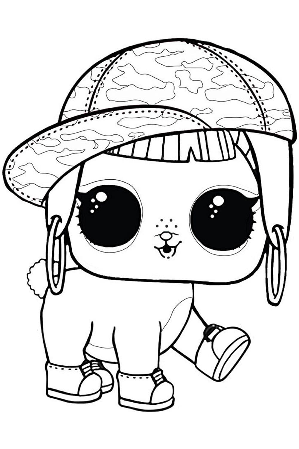 Crystal Bunny Lol Pets Coloring Page - Free Printable Coloring Pages