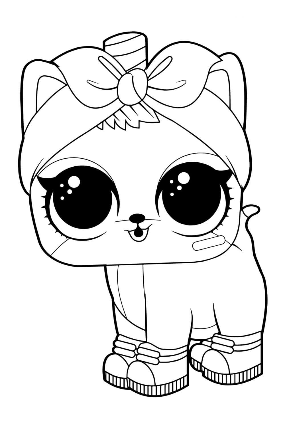 LOL Pet Cat Worker Coloring Page   Free Printable Coloring Pages ...