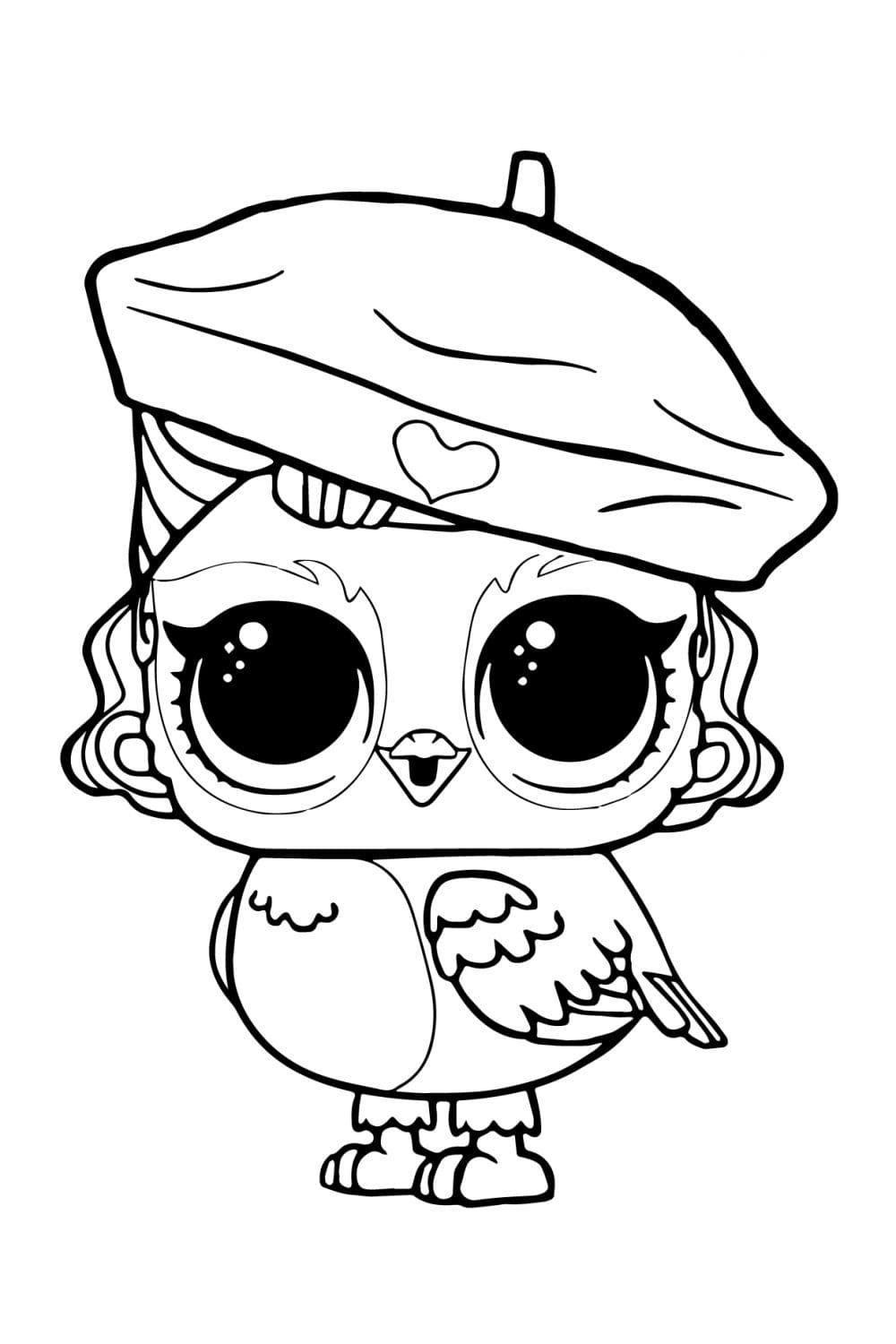 lol pet owl angel coloring page free printable coloring pages for kids